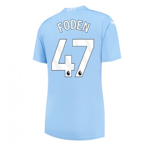 Ženski Nogometni dresi Manchester City Phil Foden #47 Domači 2023-24 Kratek Rokav